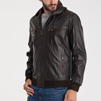 Brogan Leather Jacket // Brown (XL)