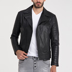 Birecik Leather Jacket // Black (3XL)