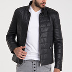 Emirhan Leather Jacket // Black (2XL)