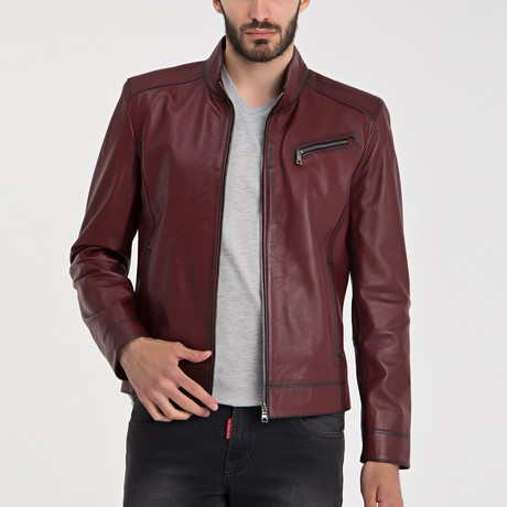 Bitlis Leather Jacket // Bordeaux (S)