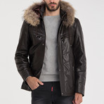 Robert Leather Jacket // Brown (L)