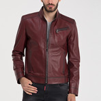 Bitlis Leather Jacket // Bordeaux (M)