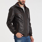 Brogan Leather Jacket // Brown (L)