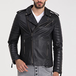 Uzunkopru Leather Jacket // Black (L)