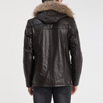 Robert Leather Jacket // Brown (2XL)