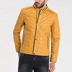 Bilecik Leather Jacket // Yellow (M)