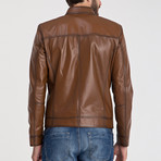 Esteban Leather Jacket // Light Brown (XL)