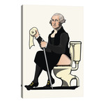 George Washington On The Toilet // WyattDesign (26"W x 40"H x 1.5"D)