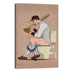 Baseball Player On The Toilet // WyattDesign