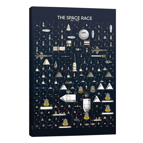 The Space Race // WyattDesign (26"W x 40"H x 1.5"D)