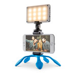 Pictar Home Office Kit // Pictar Smart Lens Wide Angle 18 MM + Splat Flexible Tripod 3N1 Blue + Pictar Smart Light