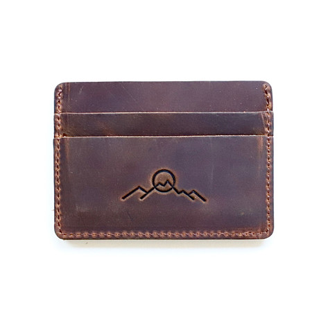 Marlin Ultra Slim Wallet // Summit Sun Stamp (Coffee)