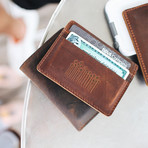 Marlin Ultra Slim Wallet // Shaka Stamp (Coffee)