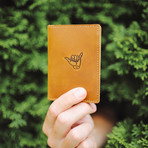 Whiskey Wallet // Shaka Stamp (Coffee)
