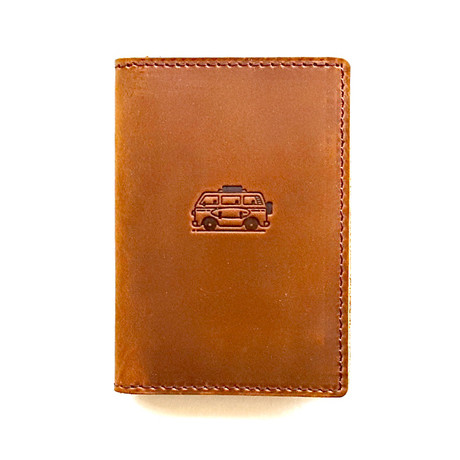 Whiskey Wallet // Surf Mobile Stamp (Coffee)