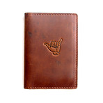 Whiskey Wallet // Shaka Stamp (Coffee)