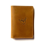 Whiskey Wallet // Shaka Stamp (Coffee)