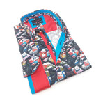 Fuji Button-Up Long Sleeve Shirt // Multicolor (S)