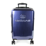 Classic Logo Wood Look Finish Carry-On Luggage // Plum