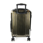 Classic Logo Wood Look Finish Carry-On Luggage // Bronze