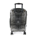 Classic Logo Crocodile Print Carry-On Luggage // Black