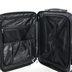 Classic Logo Crocodile Print Carry-On Luggage // Black