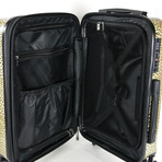 Classic Logo Leopard Print Carry-On Luggage // Cheetah