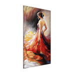 Flamenco // Mixed Media Iron Hand Painted Dimensional Wall Art