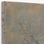 Brown Ship // Mixed Media Iron Hand Painted Dimensional Wall Art