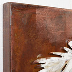 Horses // Mixed Media Iron Hand Painted Dimensional Wall Art