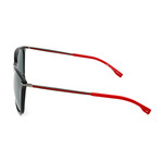 Men's 0949 Sunglasses // Shiny Black + Red