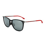 Men's 0949 Sunglasses // Shiny Black + Red