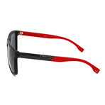 Men's 0879 Polarized Sunglasses // Matte Black + Carbon Red