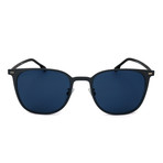 Men's 1025 Sunglasses V1 // Matte Dark Gray + Blue