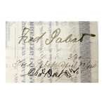 1873 Frederick Pabst ("Pabst Blue Ribbon") Signed Phillip Best Brewing Company Stock Certificate & Print (Signature Certified)