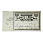 1873 Frederick Pabst ("Pabst Blue Ribbon") Signed Phillip Best Brewing Company Stock Certificate & Print (Signature Certified)