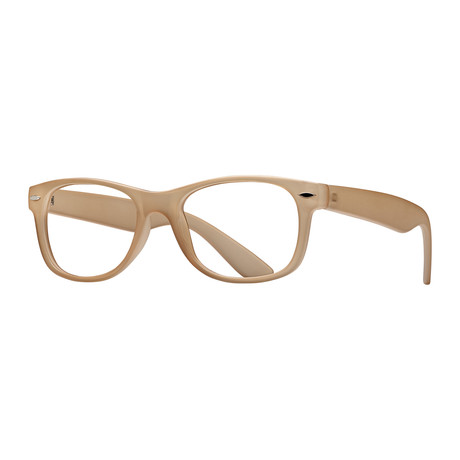 Classic Blue Light Blocking Readers // Matte Frost Light Brown (+0.00)