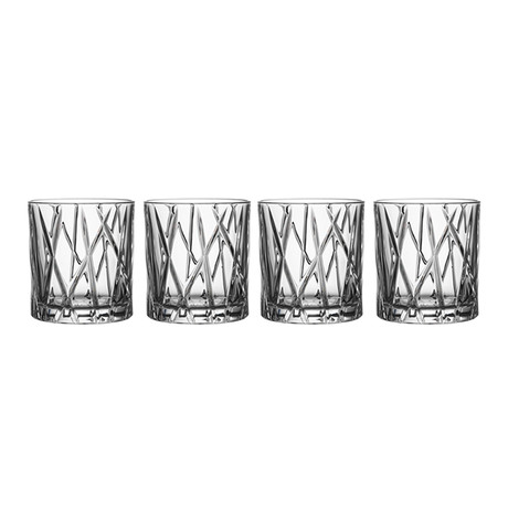 City // Old Fashioned Glass // Set of 4