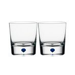 Intermezzo // Double Old Fashioned Glass // Blue // Set Of 2