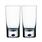 Intermezzo Tumbler Glass // Blue // Set of 2