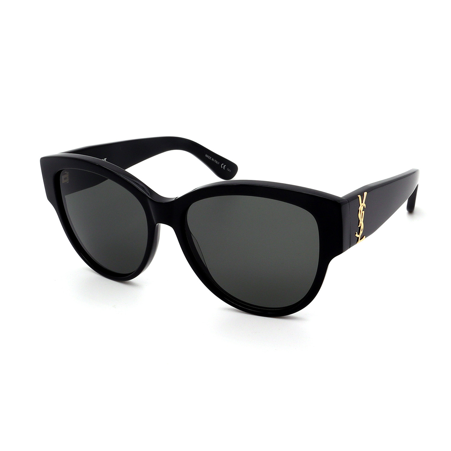 Women S Slm3 002 55 Sunglasses Black Saint Laurent Touch Of Modern