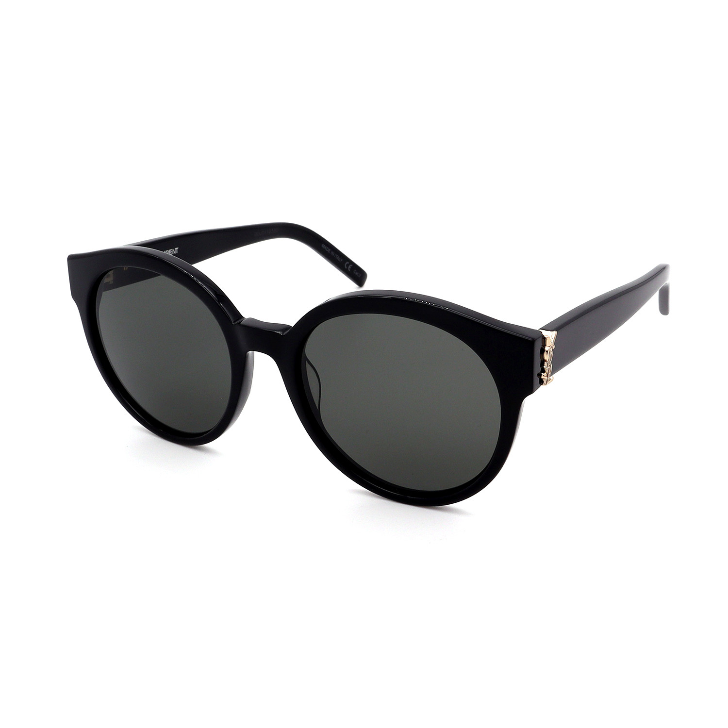 Unisex SLM31-003-54 Round Sunglasses // Black - Saint Laurent - Touch