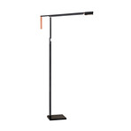 Lazzaro LED Floor Lamp (Black + Copper)