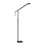 Lazzaro LED Floor Lamp (Black + Copper)