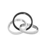 Cartier 18k White Gold + Ceramic Trinity Ring // Pre-Owned (Ring Size: 5.75)