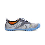 Men's Barefoot Trail Running Shoes // Light Gray + Blue (US: 8.5)