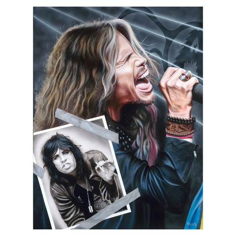 It Went By Like Dusk Till Dawn // Steven Tyler (18"W x 24"H x 0.625"D)