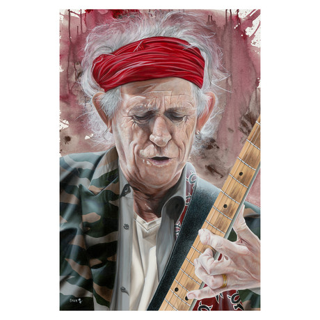 A Man Of Wealth And Taste // Keith Richards (18"W x 27"H x 0.625"D)