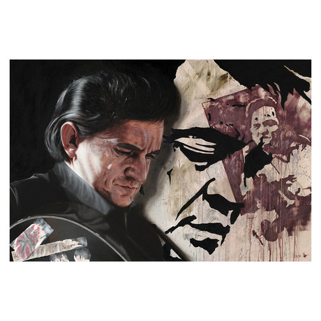 He Said John Go Do My Will // Johnny Cash (27"W x 18"H x 0.625"D)