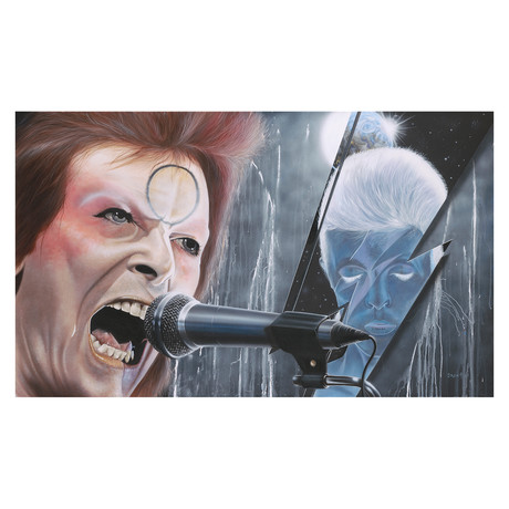 Ground Control to Major Tom // David Bowie (30"W x 18"H x 0.625"D)